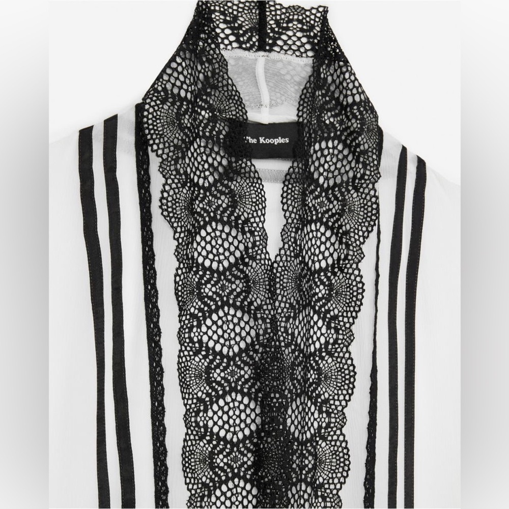 The Kooples Crepe Jacket 100% Silk - Picture 4 of 9
